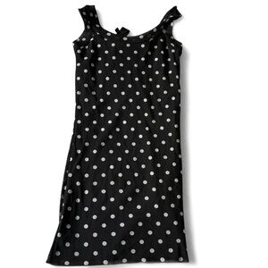Petit Pois Viviana G XS Sleeveless Black Polka Dot Tank